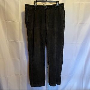 L.L. Bean Brown Stretch Corduroy Pants 36x32 Classic Fit Workwear Academia